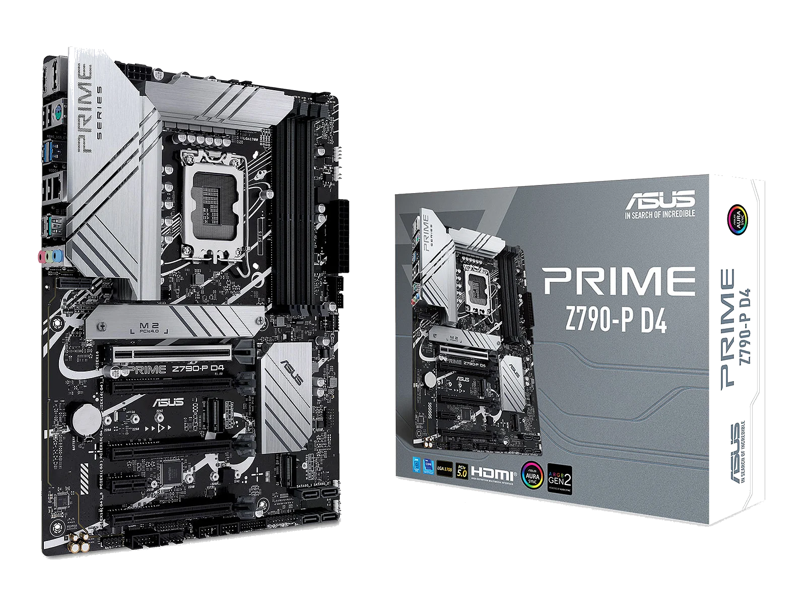 ASUS PRIME Z790-P D4 , Core™ i3/i5/i7/i9, 4DualDDR4 3200MHZ ,2XPCI-E, 2.5GB LGA1700