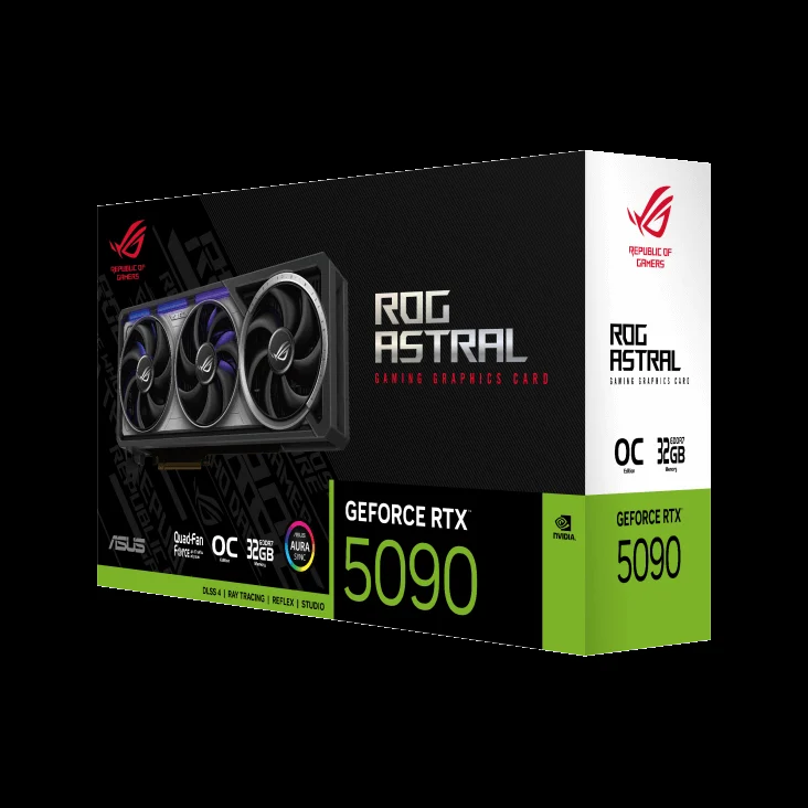 ASUS ROG Astral nVIDIA Geforce RTX 5080 16GB GDDR7 OC Edition Triple Fan 3DP+HDMI