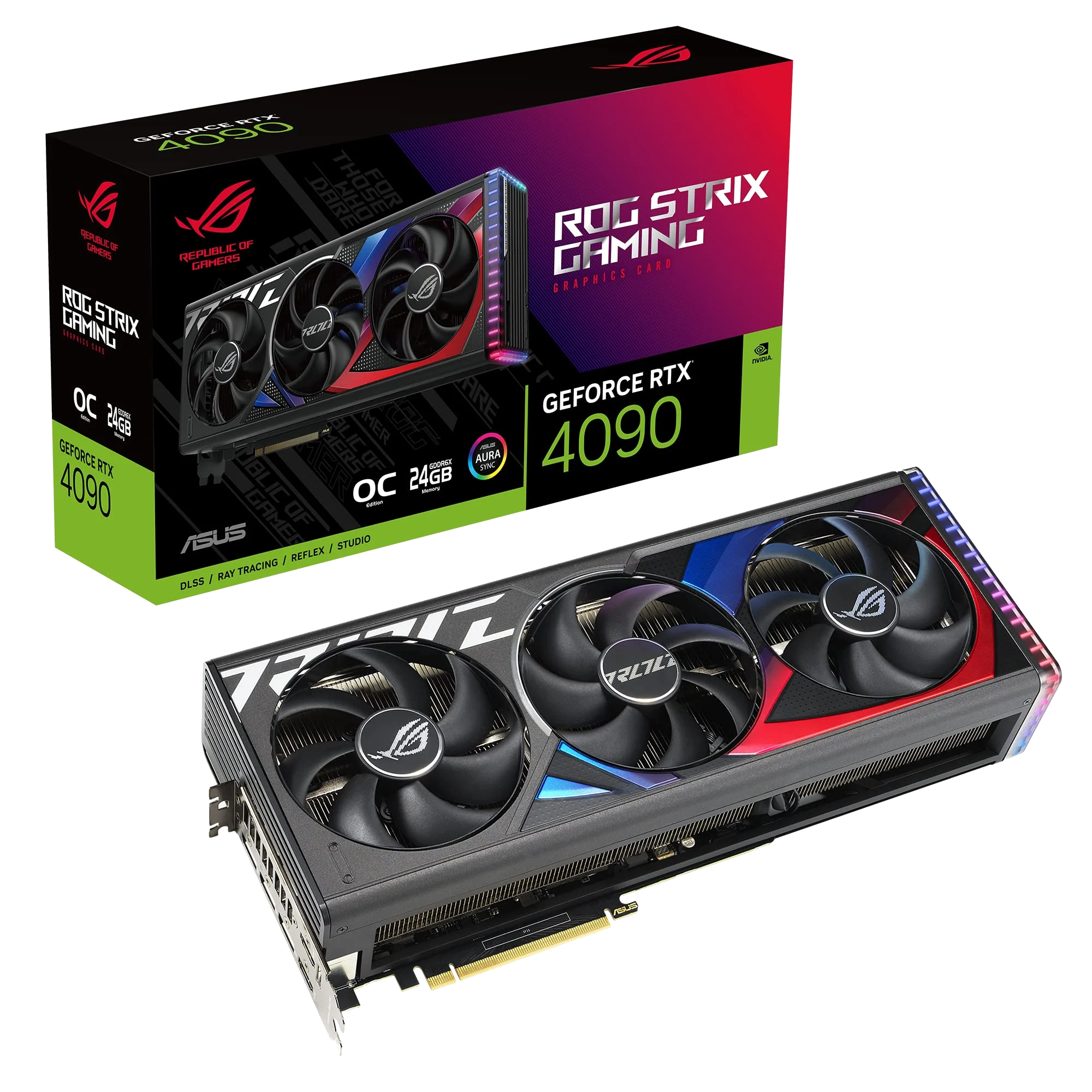 ASUS ROG-STRIX-RTX4090-O24G-GAMING Geforce RTX 4090 24GB / DisplayPort / HDMI, PCI-E