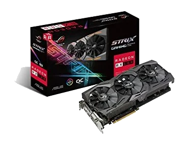 ASUS Radeon ROG-STRIX-RX580-O8G-GAMING 256Bit GDDR5 + TV OUT HDMI PCI-E