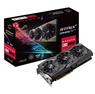 ASUS Radeon ROG-STRIX-RX580-T8G-GAMING 256Bit GDDR5 + TV OUT HDMI PCI-E