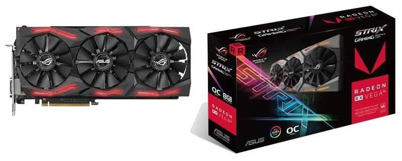 ASUS ROG-STRIX-RXVEGA56-O8G-GAMING RADEON RX VEGA 56 8G HBM2 HDMI / TRIPLE DP PCI-E