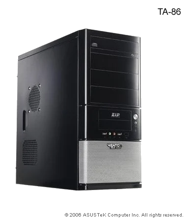 ASUS TA-861 NO PSU , 80MM Fan, USB2.0 SILVER/BLACK
