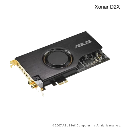 כרטיס קול ASUS Xonar D2X 7.1 Channel 118dB (PCI-E)