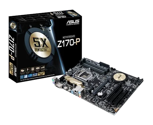 ASUS Z170-P ,S1151 Core™ i3/i5/i7,DualDDR4 2133 , 2XPCI-E ,1GB