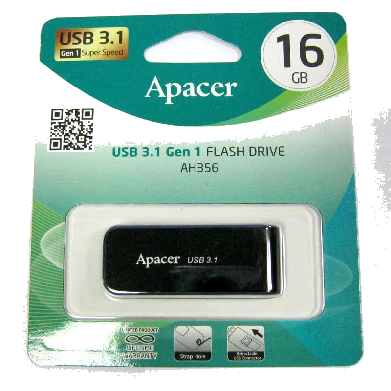 דיסק נייד Apacer AH356 USB 3.1 Gen 1 Flash Drive 16GB