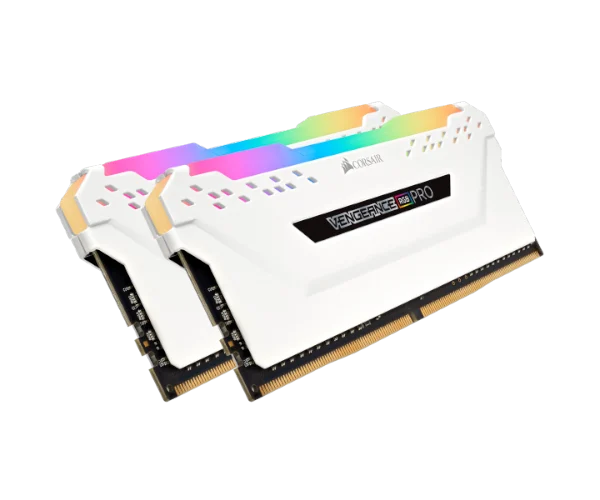 CORSAIR Vengeance® RGB Pro 32GB (2x16GB) DDR4 DRAM 3200MHz C16 White