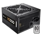 ספק Corsair VS550 EPS 12V 550W , 2X PCI-E A.PFC