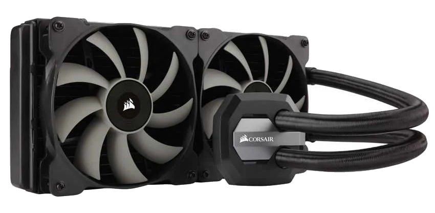 מאוורר למעבד CORSAIR H100X WATER COOLING FOR CPU with 2X120mm fans