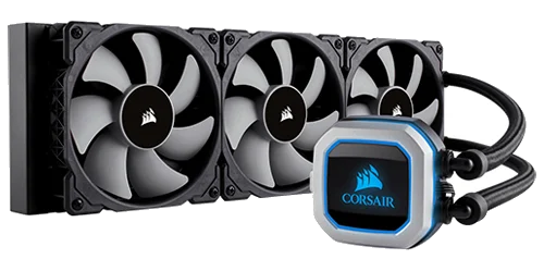 מאוורר למעבד CORSAIR H150I PRO RGB WATER COOLING FOR CPU with 3X140mm fans