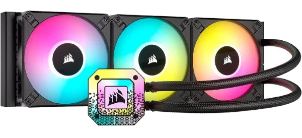 מאוורר למעבד CORSAIR H150i ELITE Capellix RGB WATER COOLING FOR CPU with 3X140mm fans