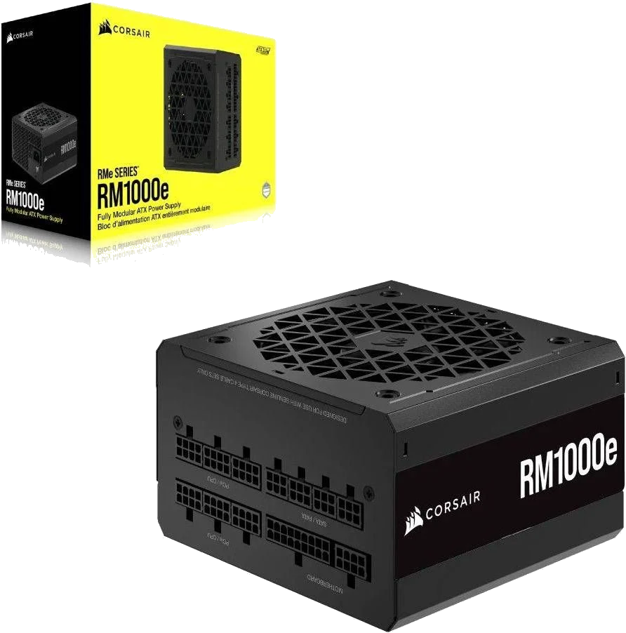 ספק Corsair PSU 1000W RM1000E FULLY MODULAR LOW-NOISE 80+ GOLD , 2X PCI-E A.PFC