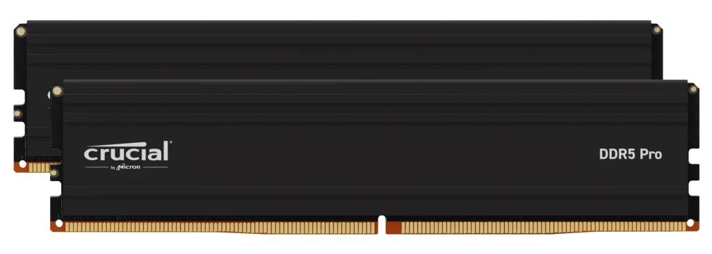 Crucial Pro DIMM 96GB kit (2x48) DDR5 5600Mhz CL46 (24Gbit) Black EXPO/XMP 3.0