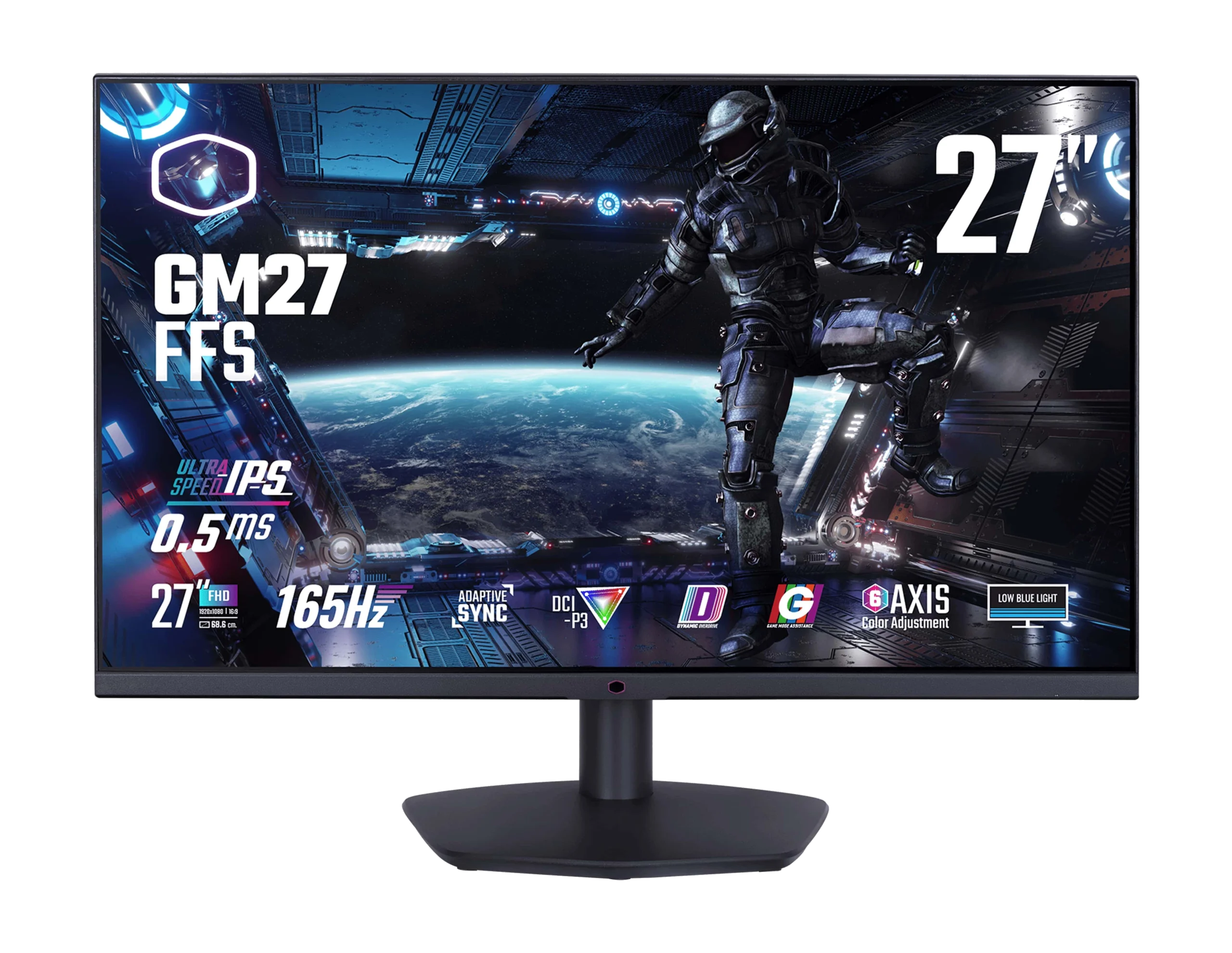 Cooler Master GAMING GM27-FFS IPS "27 ,0.5MS ,165HZ , HDMI