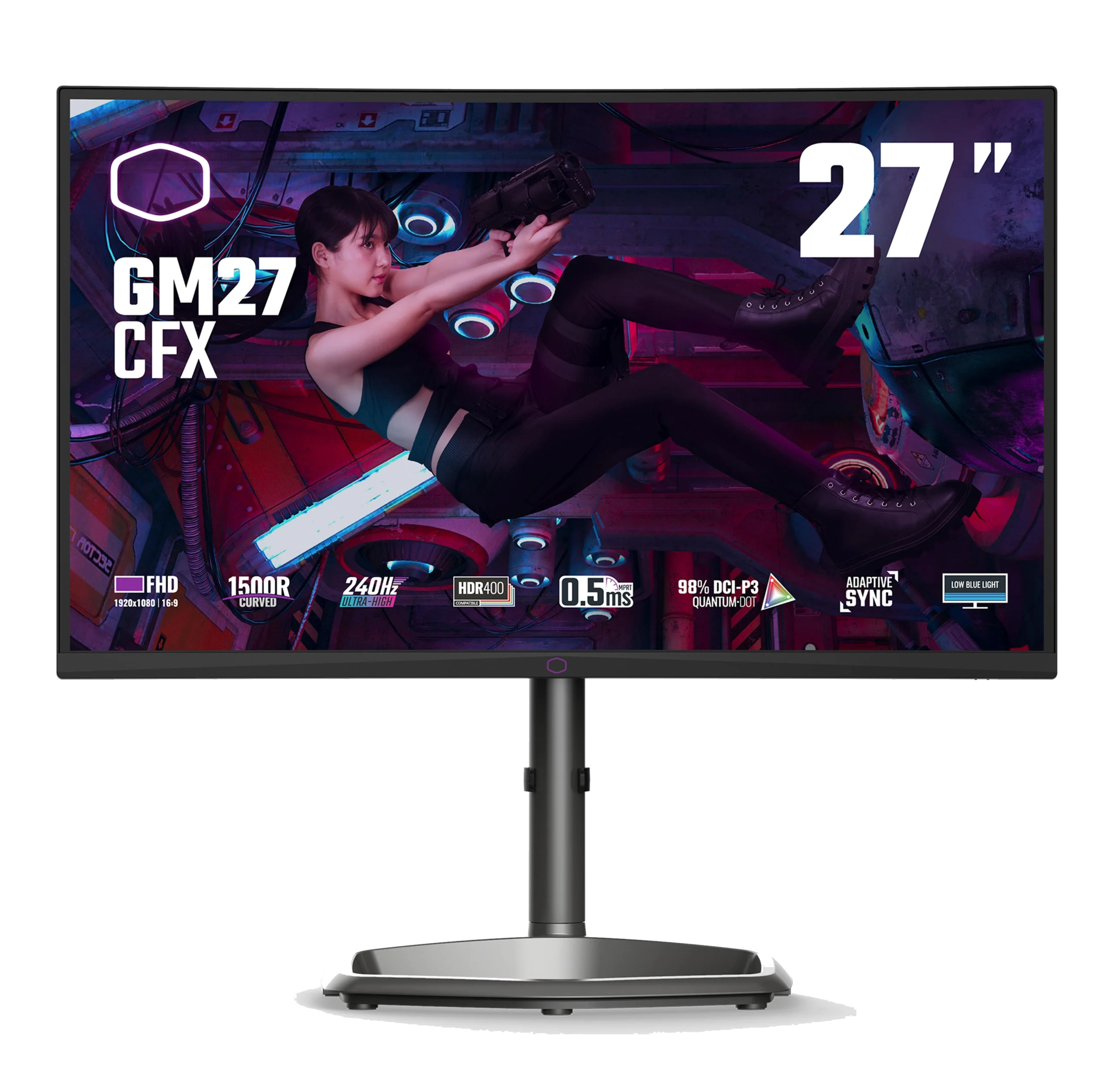 Cooler Master GAMING GM27-CFX VA "27 ,0.5MS ,240HZ ,SPK, HDMI