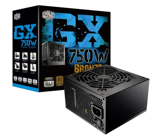 ספק כח Cooler Master™ Power Supply GX 750W ACTIVE PFC,SATA