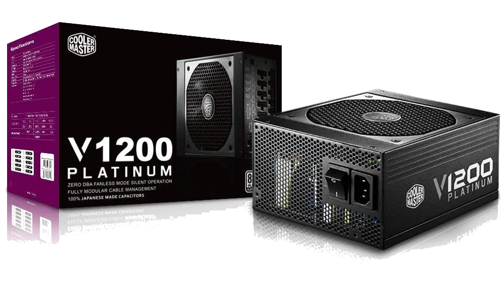 ספק כח Cooler Master™ Power Supply VANGUARD 1200W 80+ PLATINUM Full Modular ACTIVE PFC