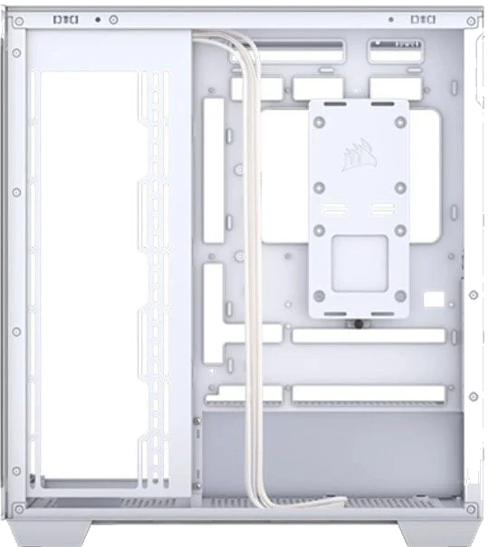 Corsair 3500X Tempered Glass White ,Tool-free, no PSU, No FAN , USB3.0+Type‑C, Audio – תמונה 5