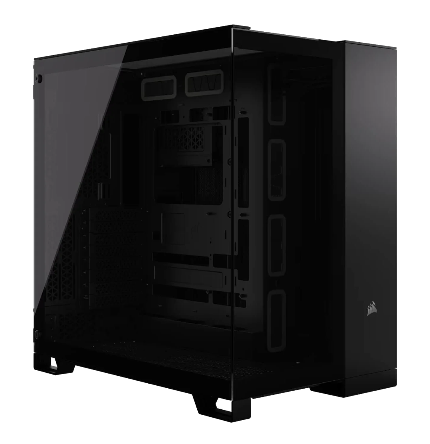 Corsair 6500X Black Tempered Glass BLACK ,Tool-free, no PSU, No FAN , 4USB3.0 +USB Type-C, Audio & speaker