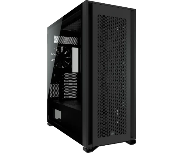 Corsair 7000D Airflow Tempered Glass Black ,Tool-free, no PSU, 3X 140mm FAN , USB3.0, Audio & speaker