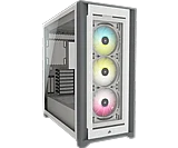 Corsair iCUE 5000X RGB Tempered Glass White ,Tool-free, no PSU, 3X 120mm FAN , USB3.0, Audio & speaker