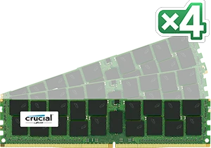 Crucial DDR4 KIT 32GB 4x8GB (9JCR214G-00-10) 2133MHZ PC17000