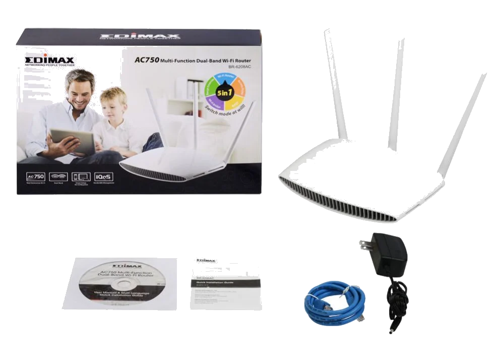 EDIMAX BR-6208AC 4 Ports Fast Ethernet Wireless nMax ROUTER With MIMO