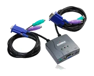 קופסת מיתוג ל-2 מחשבים עם חיבור KVM EDIMAX EK-PS2C 2PORT PS2