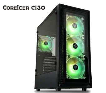 ENERMAX CoreIcer CI30 RGB +NOPSU,Tool-free,120/140mm Fan,+ 3G DUST FILTER USB3.0, Audio & speaker