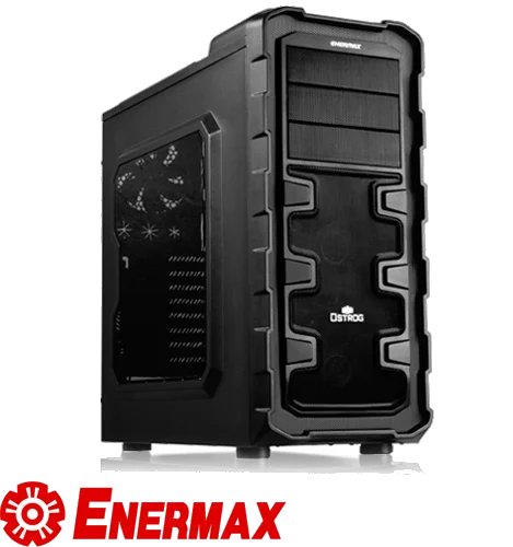 ENERMAX Black ECA3280B +NOPSU,Tool-free,140mm Fan,+ 3G DUST FILTER USB3.0, Audio & speaker
