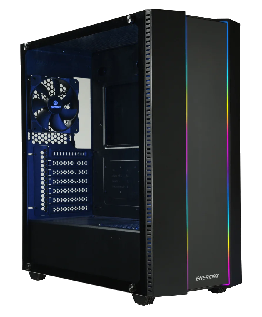 ENERMAX MAKASHI II MK50 ARGB +NOPSU,Tool-free,120/140mm Fan,+ 3G DUST FILTER USB3.0, Audio & speaker