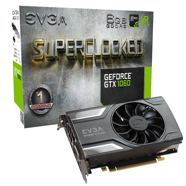 EVGA nVIDIA Geforce GTX 1060 SC GAMING, P4-6163-KR 6GDDR5 + TV OUT- HDMI/ Dual DVI, PCI-E