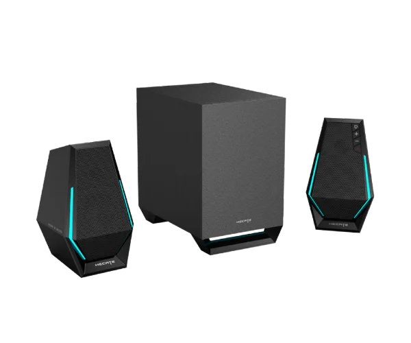 רמקולים Edifier G1500 MAX 2.1 RGB Gaming Speakers 30W RMS BT AUX
