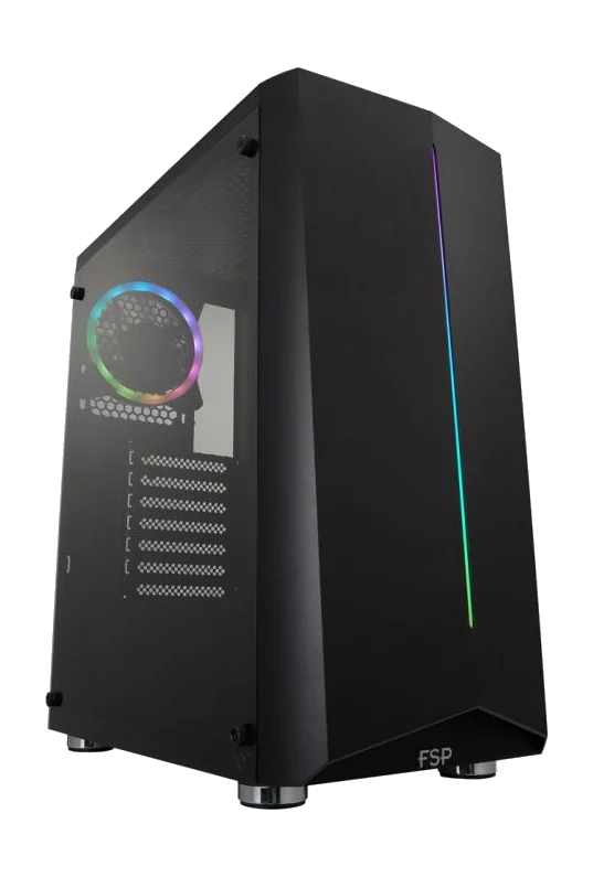 FSP CMT151 , Ventilation tube , 120mm RGB Fan, 2XUSB2.0+USB3.0 BLACK