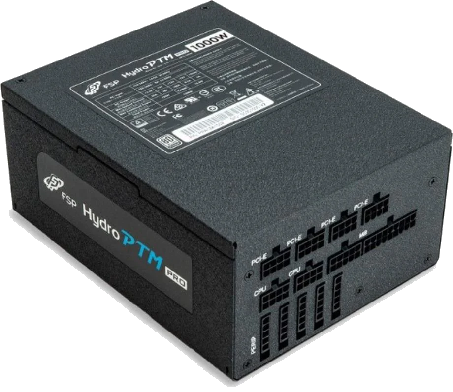 ספק כח FSP Hydro PTM PRO 1000W PSU 80+ Platinum Full Modular PCIE5