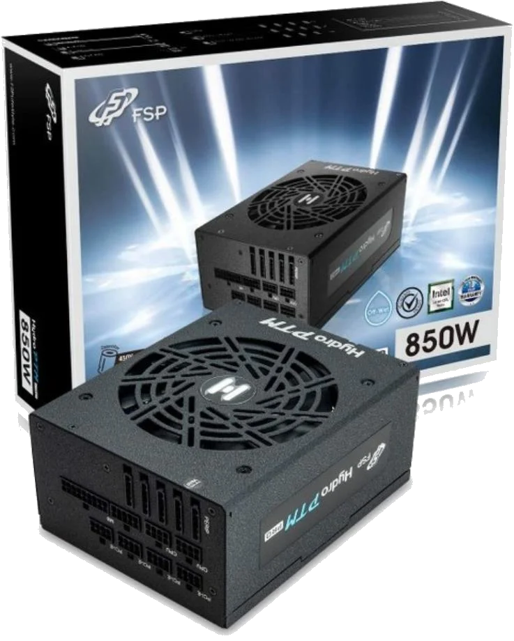 ספק כח FSP Hydro PTM PRO 850W PSU 80+ Platinum Full Modular PCIE5