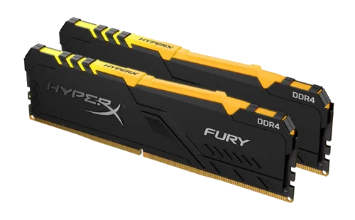Kingston 16GB 2666MHz DDR4 CL16 DIMM (Kit of 2) 1Rx8 FURY® RGB