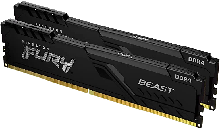Kingston 32GB 3600MHz DDR4 CL18 DIMM (Kit of 2) 1Rx8 FURY® Beast Black