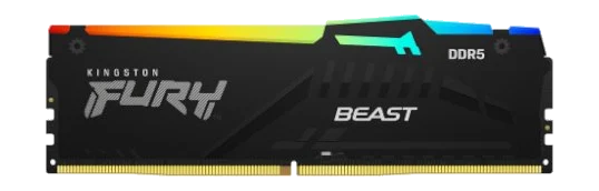 Kingston 16GB 6000MHz DDR5 CL36 DIMM 1Rx8 FURY® Beast RGB Black