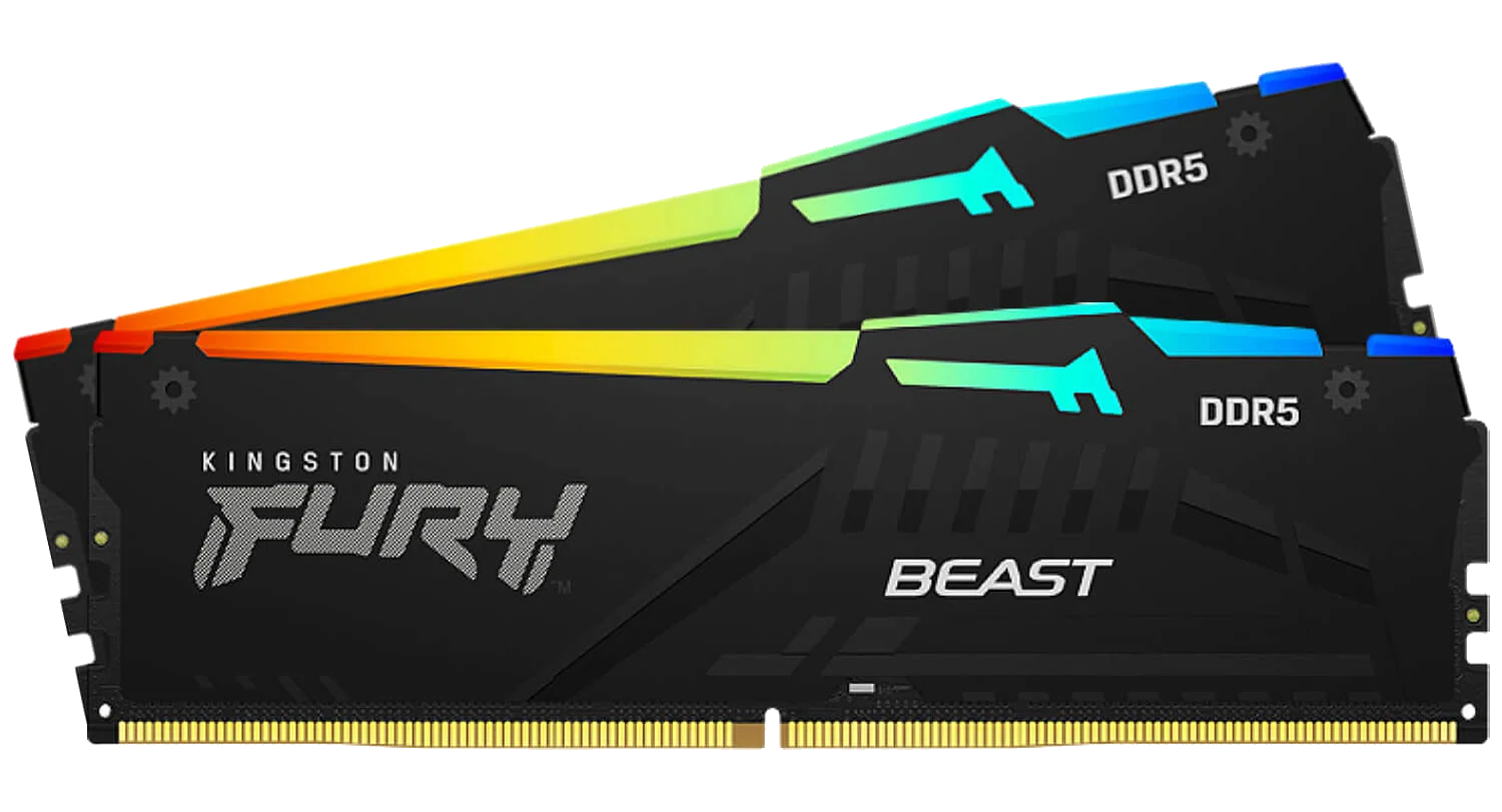 Kingston FURY® Beast RGB 32GB 2x16GB 6000Mhz DDR5 CL36 Black