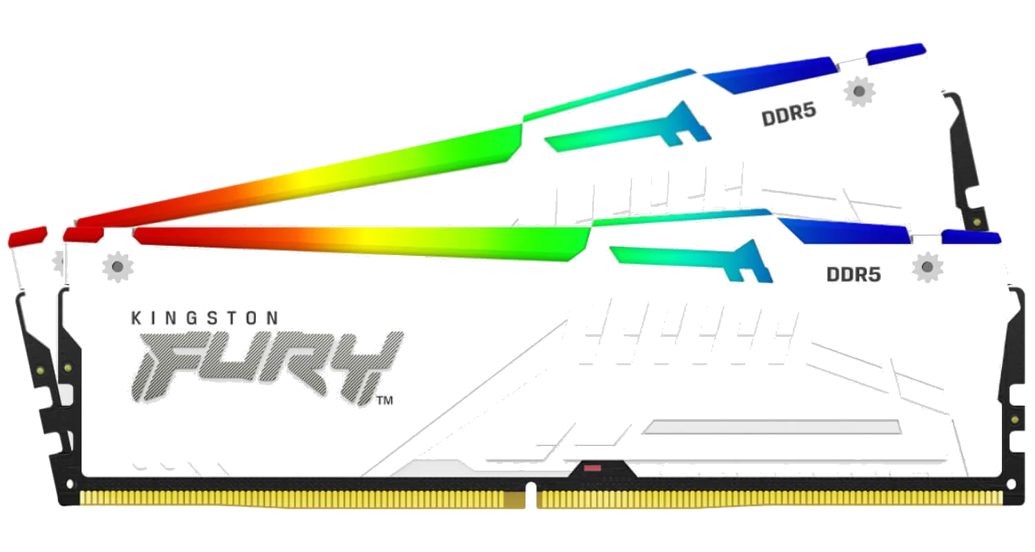 Kingston FURY® Beast RGB 32GB 2x16GB 6000Mhz DDR5 CL36 White