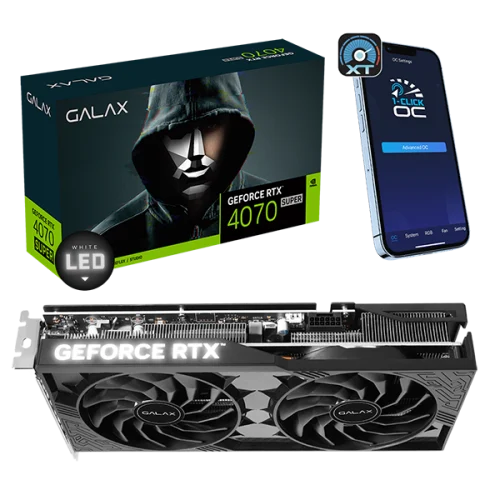 GALAX nVIDIA Geforce 4070 SUPER 12GB GDDR6X 1-Click OC Triple Fan 3DP+HDMI
