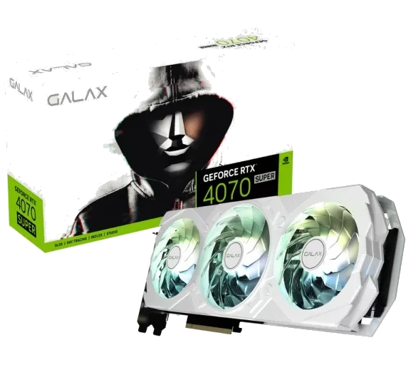 GALAX nVIDIA Geforce 4070 SUPER WHITE 12GB GDDR6X 1-Click OC Triple Fan 3DP+HDMI