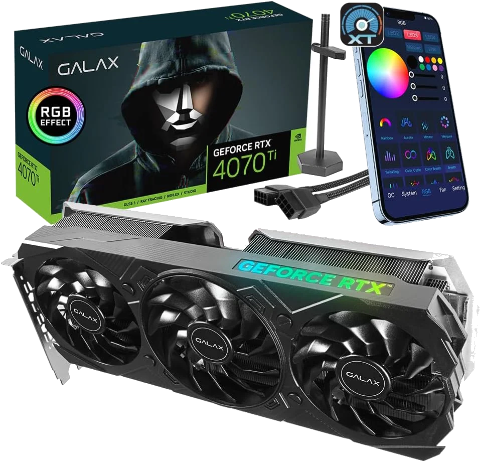 GALAX nVIDIA Geforce 4070TI EX Gamer 1-Click OC V2 12GB GDDR6X Triple Fan 3DP+HDMI
