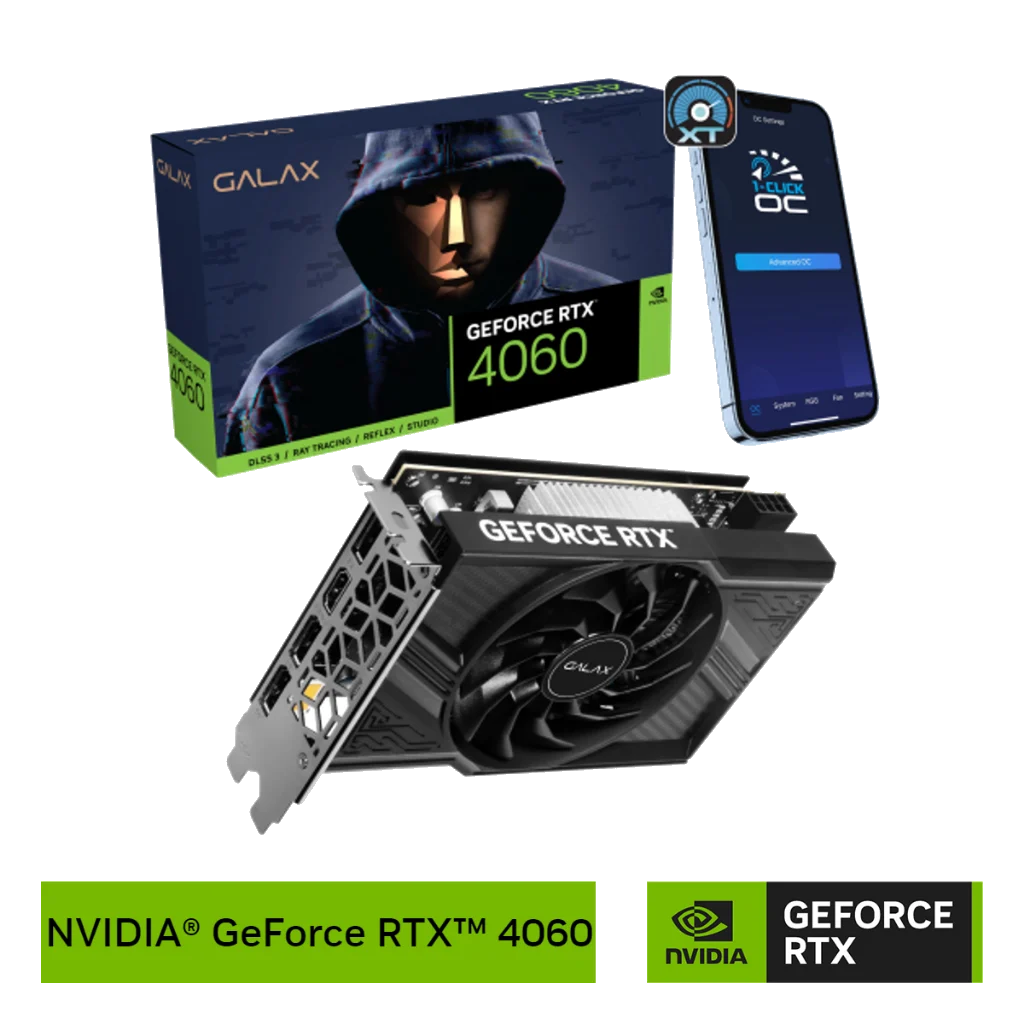 GALAX GeForce RTX 4060 8GB 1-Click OC™ 3DP+HDMI