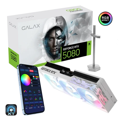 GALAX B37S GeForce RTX 5080 1-Click OC White Triple Fan 16GB GDDR7 3DP+ HDMI