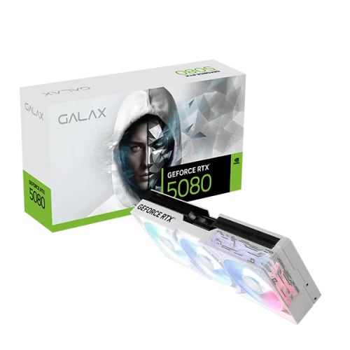 GALAX B37S GeForce RTX 5080 1-Click OC White Triple Fan 16GB GDDR7 3DP+ HDMI – תמונה 2