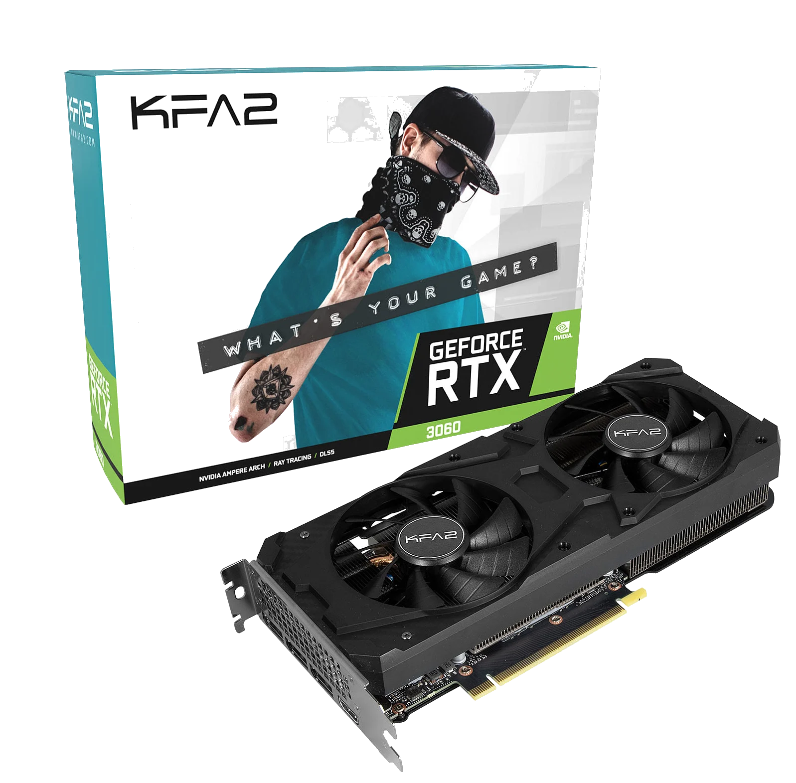GALAX nVIDIA Geforce RTX 3060 (1-Click OC) 12GB GDDR6 - HDMI / DP / , PCI-E