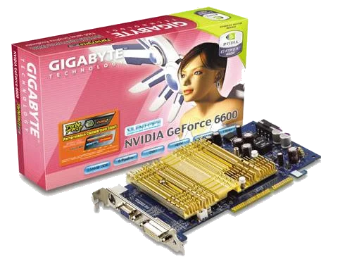 GIGABYTE nVIDIA Geforce 6200 256MB + TV OUT +DVI AGP