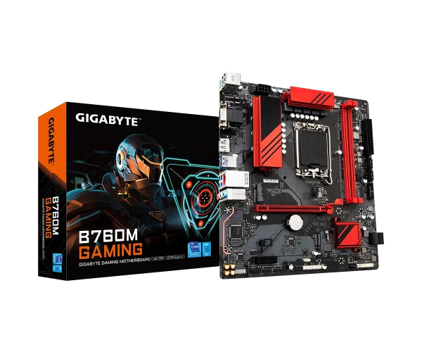 GIGABYTE 760M GAMING DDR5 , Core™ i3/i5/i7/i9, 4DualDDR5 4000/4800MHZ ,2XPCI-E, 2.5GB LGA1700